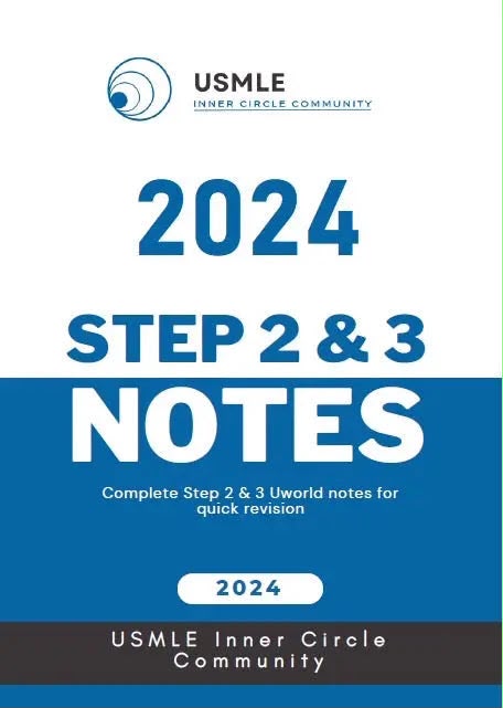 USMLE Step 2 & 3 Notes 2024 - USMLE Inner Circle Community
